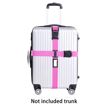 

Adjustable Luggage Strap Cross Belt Packing Travel Suitcase Nylon 3 Digits Password Lock Buckle High Quality Strap Baggage Belts