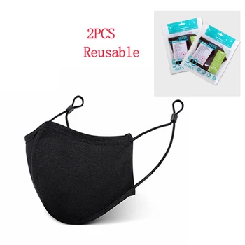 

2pcs Anti Dust Mask Cycling Face Mask Filter Windproof Breathable Protection Mask Anti-fog Running Outdoor Sports Face Mask