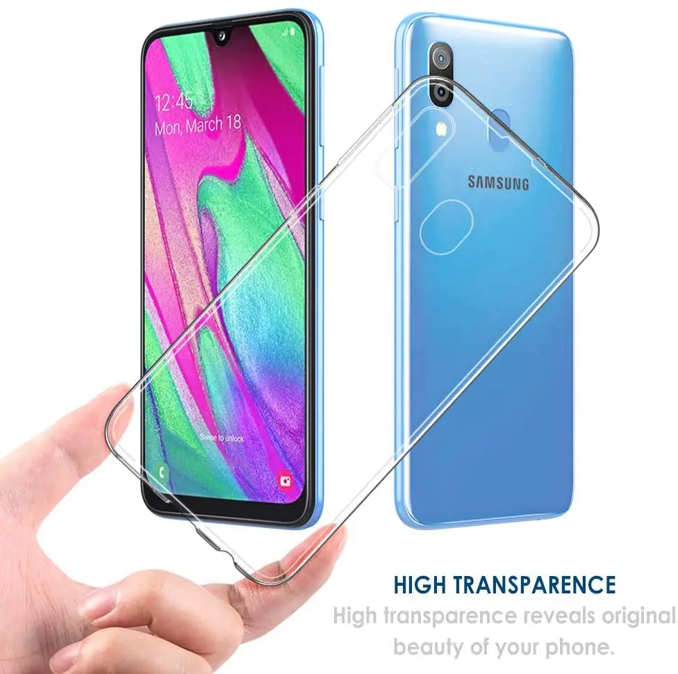 100PCS TPU Clear Phone Cases for Samsung Galaxy