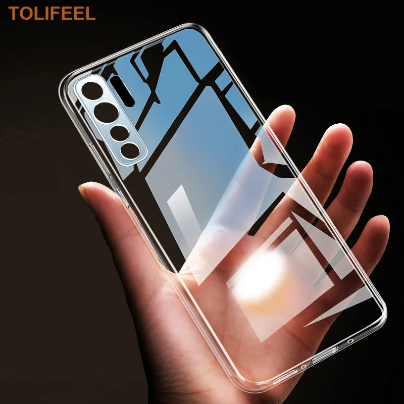 TOLIFEEL для Huawei Nova 7 SE силиконовый чехол тонкий прозрачный защитный телефона мягкий