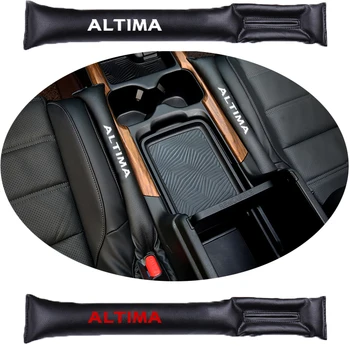 

For Nissan Altima 2pcs Faux Leather Fillers Spacer Filler Slot Plug Car Seat Gap Pad Car Accessories