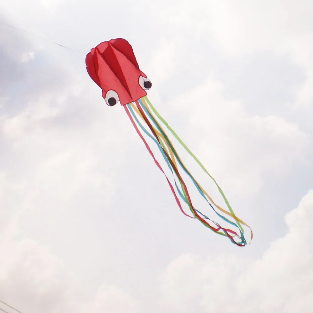 Weifang 3D 4 М Мягкий Осьминог воздушный змей для детей с ручкой надувные воздушные змеи