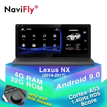 

Navifly 4+32G Android 9.0 Car multimedia player navigation gps for Lexus NX 200t 300h nx200T 2014-2018 car dvd radio audio gps