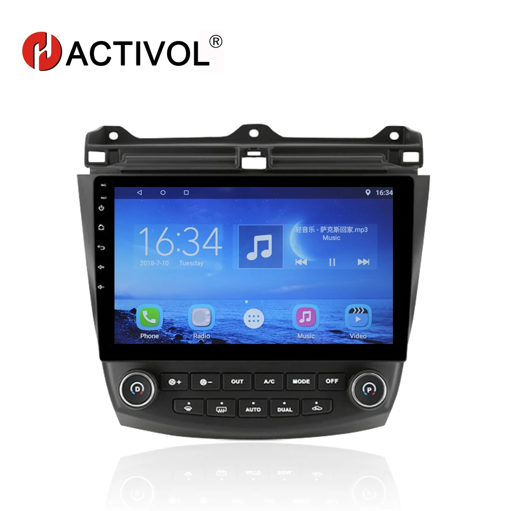 HACTIVOL 10 1 &quotчетырехъядерный автомобильный радиоприемник gps навигатор для Honda Accord 7
