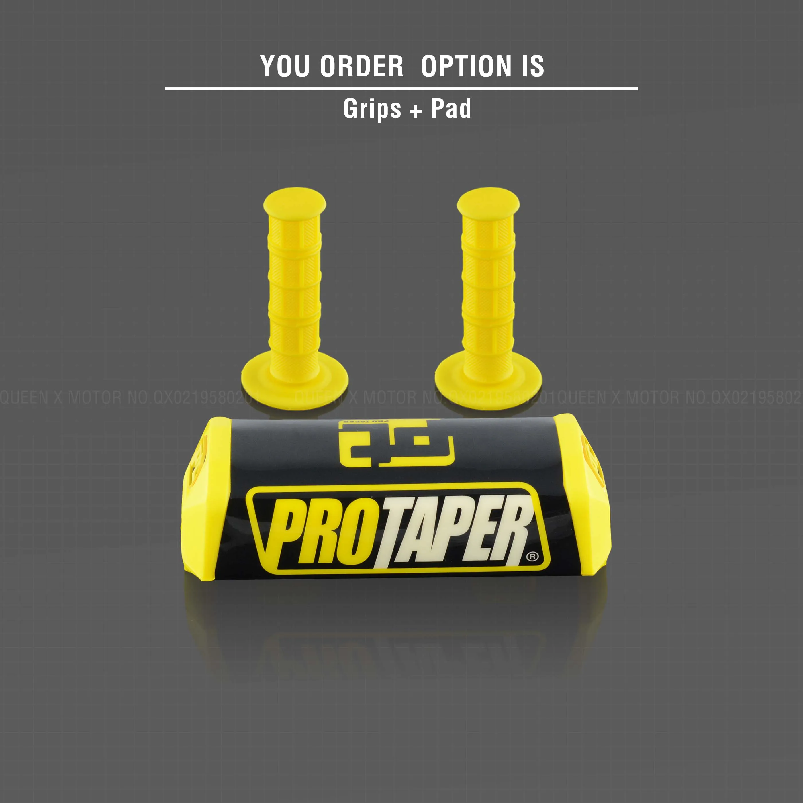 Руль для Pro Taper Pack Bar 1-1/" 6 дней Fatbar Колодки Ручки Pit Pro Racing Dirt Pit Bike мотоцикл с адаптер cnc - Цвет: Yellow Pad Grip