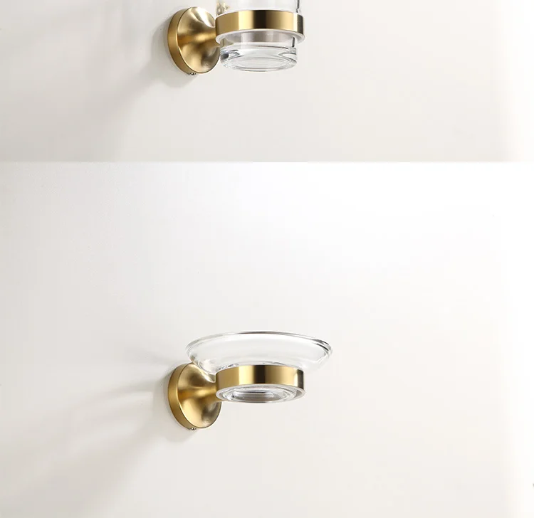 Скандинавский Золотой Матовый держатель для полотенец из нержавеющей стали, набор аксессуаров для ванной комнаты, держатель для туалетной бумаги, стеклянная мыльница, аксессуары для ванной комнаты