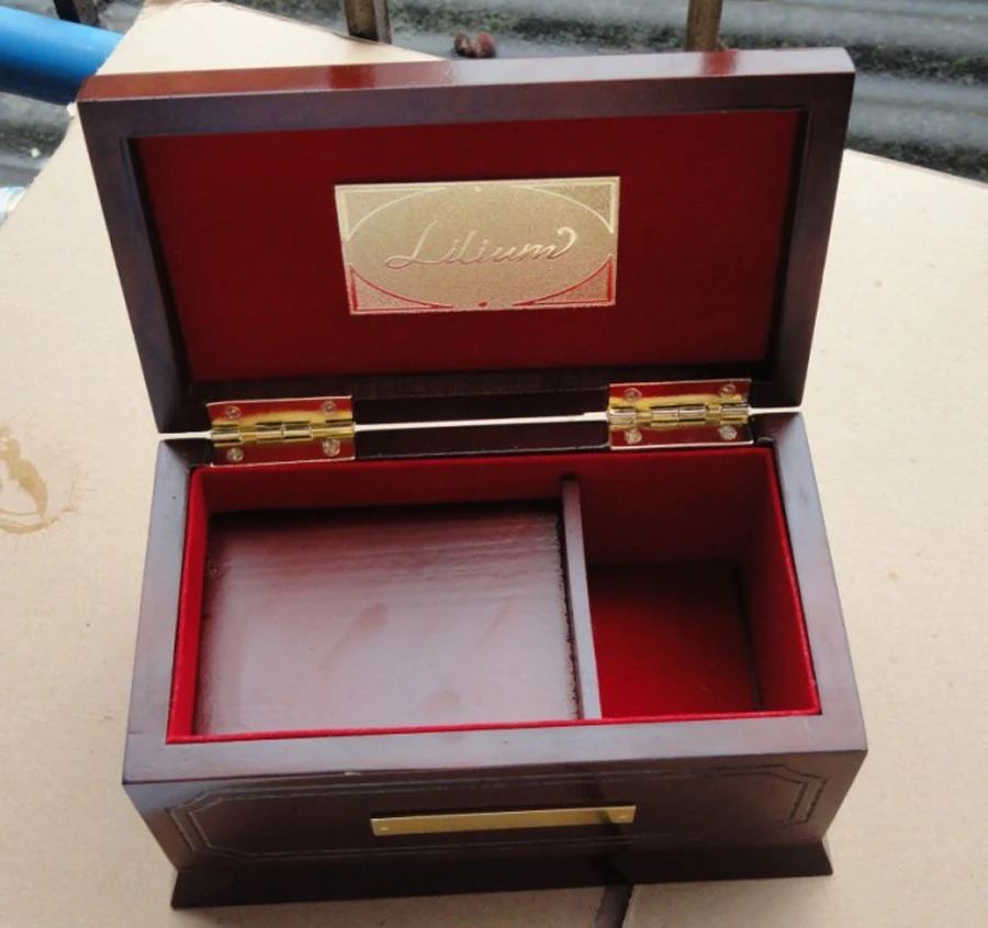 18 Tones Edition Lilium Elfen Lied Original Wooden Music Box Beech Solid Wood Lilium Music Boxes Love Girl Christmas Gift
