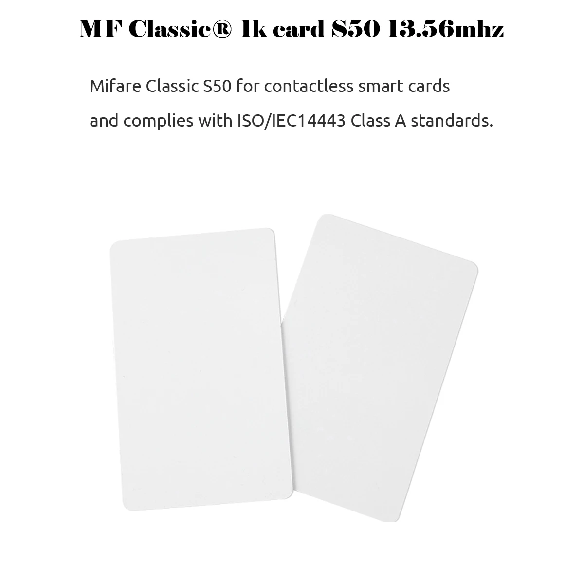 10pcs/Lot RFID Card 13.56Mhz IC Cards MF S50 Classic 1K M1 Proximity Smart 0.8mm For Access Control System ISO14443A smart door lock