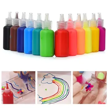 

1 Set 6/12Colors 3D Acrylic Pigment Watercolor Paint Drawing Art DIY Tool K1AB