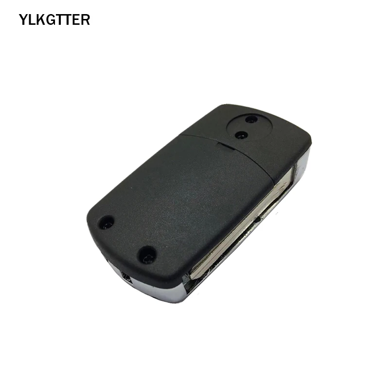 YLKGTTER 2 кнопки Складной флип-пульт дистанционного ключа чехол для Toyota Camry Corolla Yaris Hilux замок и разблокировка ключ пружинный ключ лезвие внутри