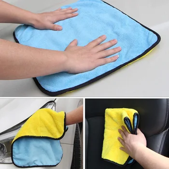 

45x38cm Super Thick Plush Wet Dry Car Cleaning Towel Absorbent Microfiber Cloth
