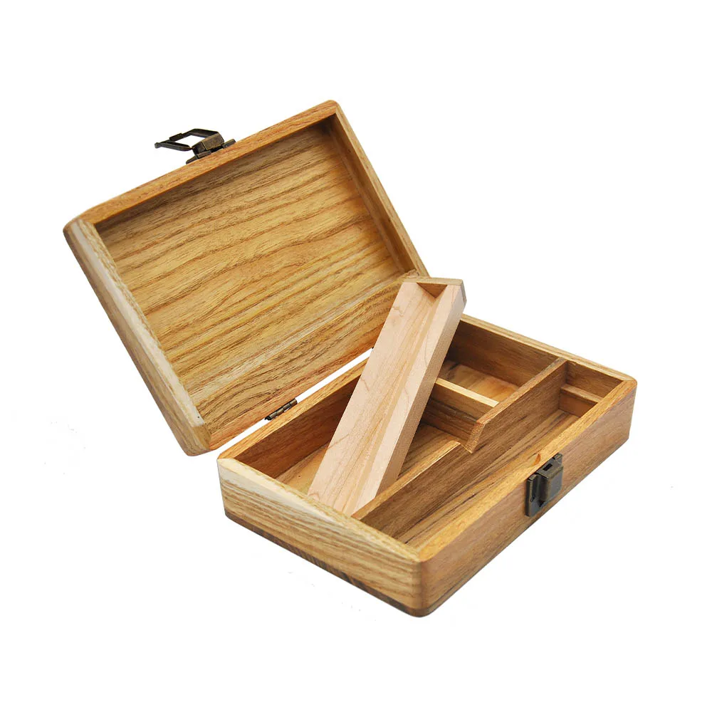 Wood Color Богатый собачий ручной работы табак Деревянный чехол Коробка 50*120*173 мм скользящий лоток деревянная табачная коробка для трав аксессуары для дымовых труб - Цвет: Wood Color