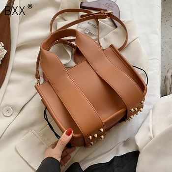 

[BXX] High Capacity PU Leather Bags For Women 2020 Autumn Winter Shoulder Handbags Fashion Female Travel Crossbody Bag HO233