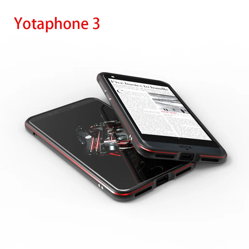 Ультратонкий чехол с металлической рамкой для Yotaphone 3 твердый алюминиевый бампер