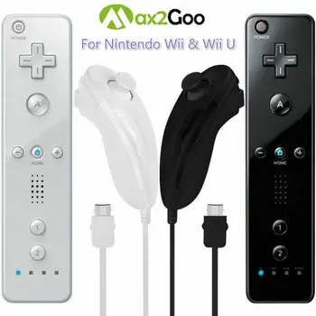 

Gamepads Wii Gun For Nintendo Wii & Wii U Remote Controller Built-in Motion Plus Nunchuck Game Shotgun Accessories For Nintendo