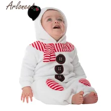 ARLONEET/Рождественские пальто для новорожденных; зимнее пальто для маленьких девочек; комбинезон со снеговиком; Верхняя одежда с капюшоном; пальто для малышей; Верхняя одежда для мальчиков