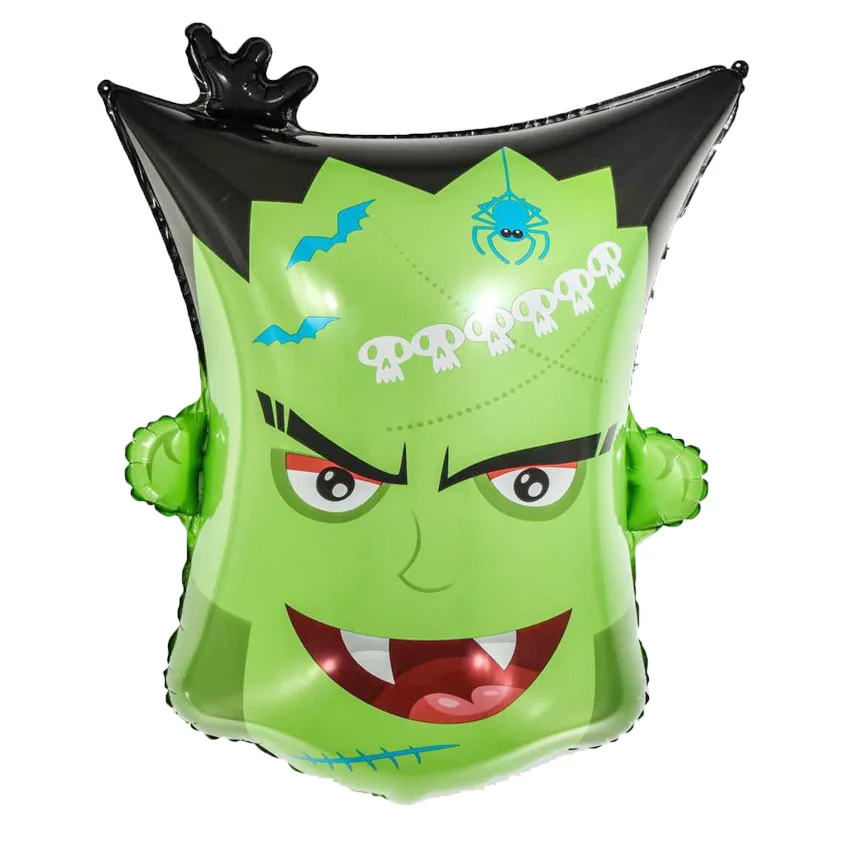 New Style Halloween Aluminum Film Balloon Ghost Monster Head Witch Pumpkin Spider Party Decorative Balloon