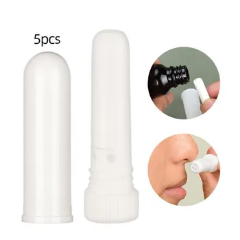 

5/10 Pcs Empty Tubes Portable Brand New Essential Oil Aromatherapy Blank Nasal Inhaler Sticks Beauty Tools