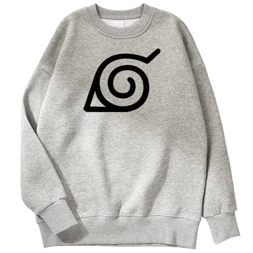 

Japanese Naruto Anime Sweatshirts Male Sign Of Konoha Village Printing Men Sweatshirts Retro Street Fleece Hoodie Mens