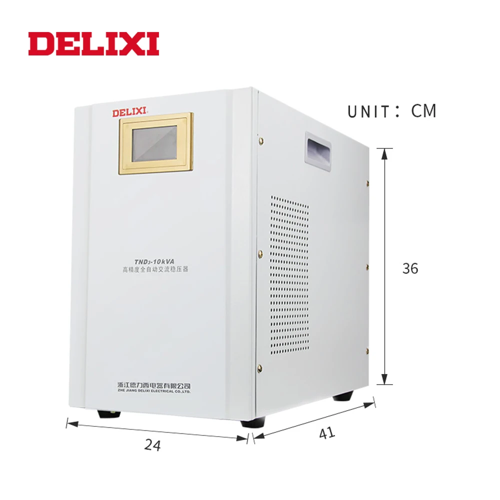 

DELIXI voltage stabilizer 10KVA AC 220V household refrigerator PC stabilizer high precision purification Stabilized Voltage