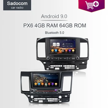 

720P PX6 8" DSP 2 din Android 9.0 4GB RAM 8 Core Car DVD Player GPS autoradio BT 5.0 For MITSUBISHI Lancer 2006-2012 2014 2015