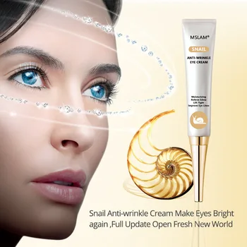 

Snail Moisturizing Brightening Skin Tone Shrinking Pores Tightening Around Eyes Removing Fine Lines Anti-aging Eye Cream