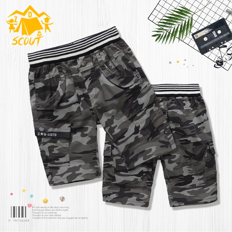 

Children's shorts elastic band camouflage