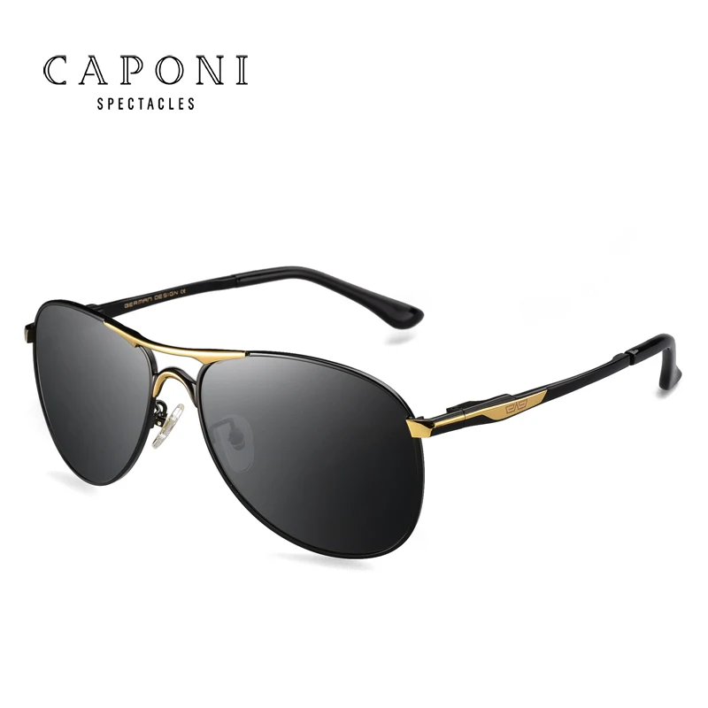 CAPONI Driving Photochromic High Quality Sunglasses Polarized Classic Brand Sun Glasses for Men oculos de sol masculino_voghion.com