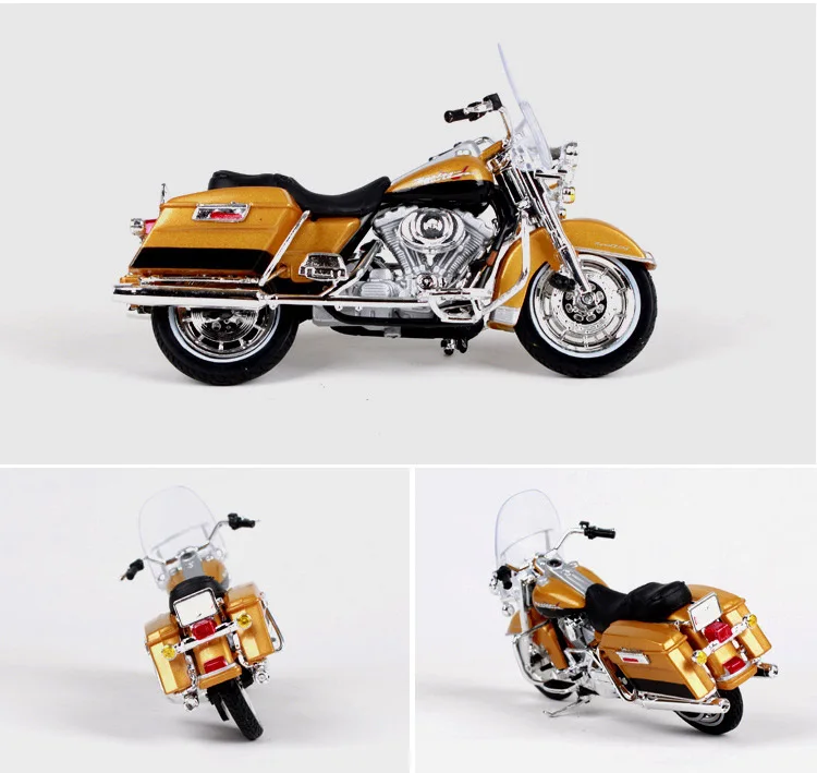 Maisto 1:18 Harley Davidson 1999 FLHR Road King мотоциклетные металлические модельные игрушки для детей подарок на день рождения Коллекция игрушек