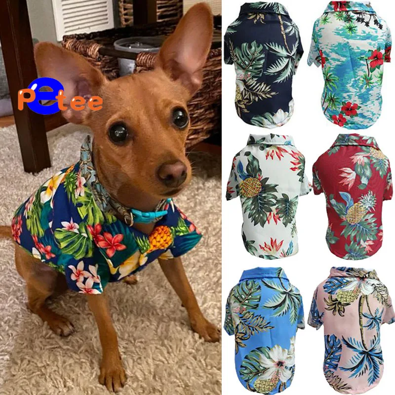 Hawaiian Shirts Dogs Hawaii Style Pets Dogs Clothes French Bulldog