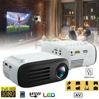 Miniproyector LED para cine en casa, reproductor de vídeo multimedia, Full HD, 1080P, 7000LM, compatible con HDMI, AV, portátil, para teléfono
