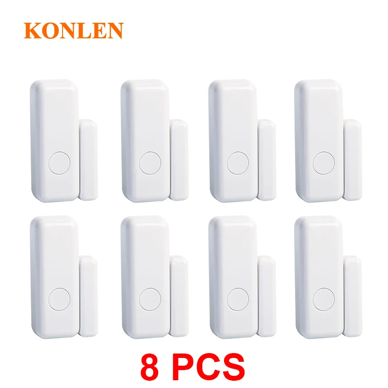 Wireless 433mhz Mini Door Security Sensor Window Open Alert Detector Magnetic Contact Anti Theft for KONLEN Smart Alarm Panels 