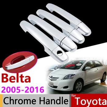 

Car Accessories Exterior Door Chrome Handle Cover for Toyota Belta XP90 2005~2016 2015 for Yaris Vios Limo Trim Set Stickers