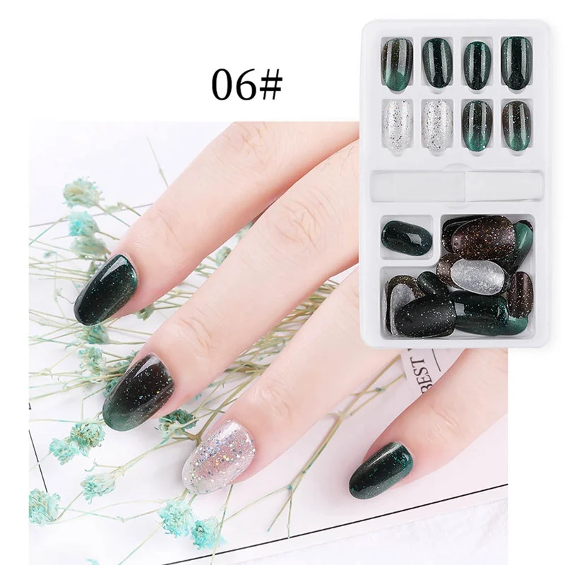 30 шт Новые Накладные ногти готовые наклейки для ногтей носимые наклейки для ногтей износостойкие водонепроницаемые 30 штук в упаковке