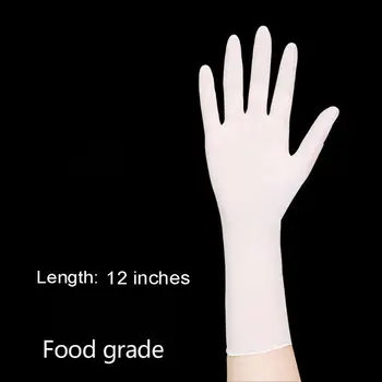 

10pairs 12inches Long Disposable Powder Free Cleaning Work Safety Nitrile Gloves