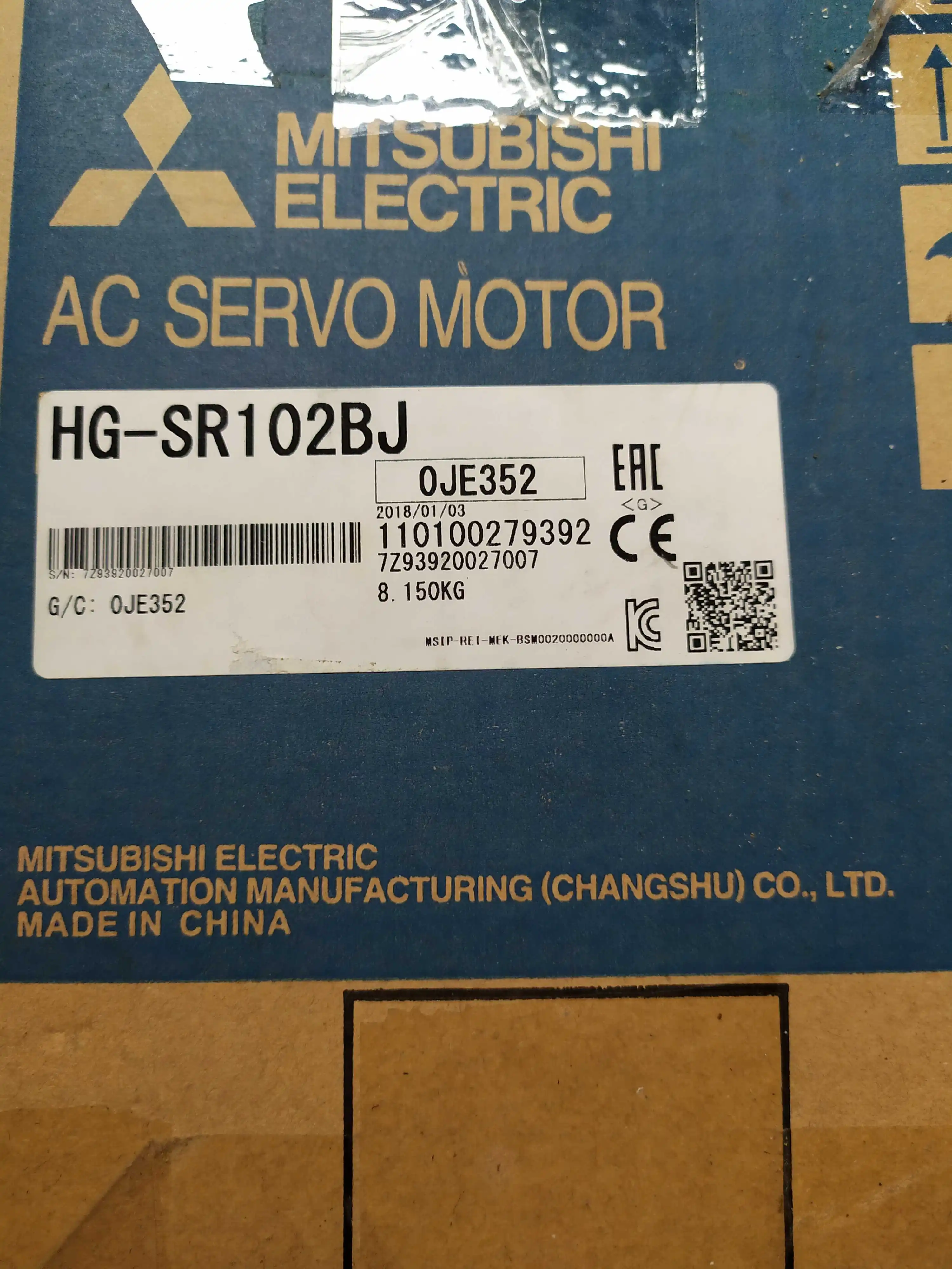 Mitsubishi Servo Motor 1kw 1.5kw HG-SR102(J)/Sr102b (J) HG-SR152(J)/Sr152b | Обустройство дома