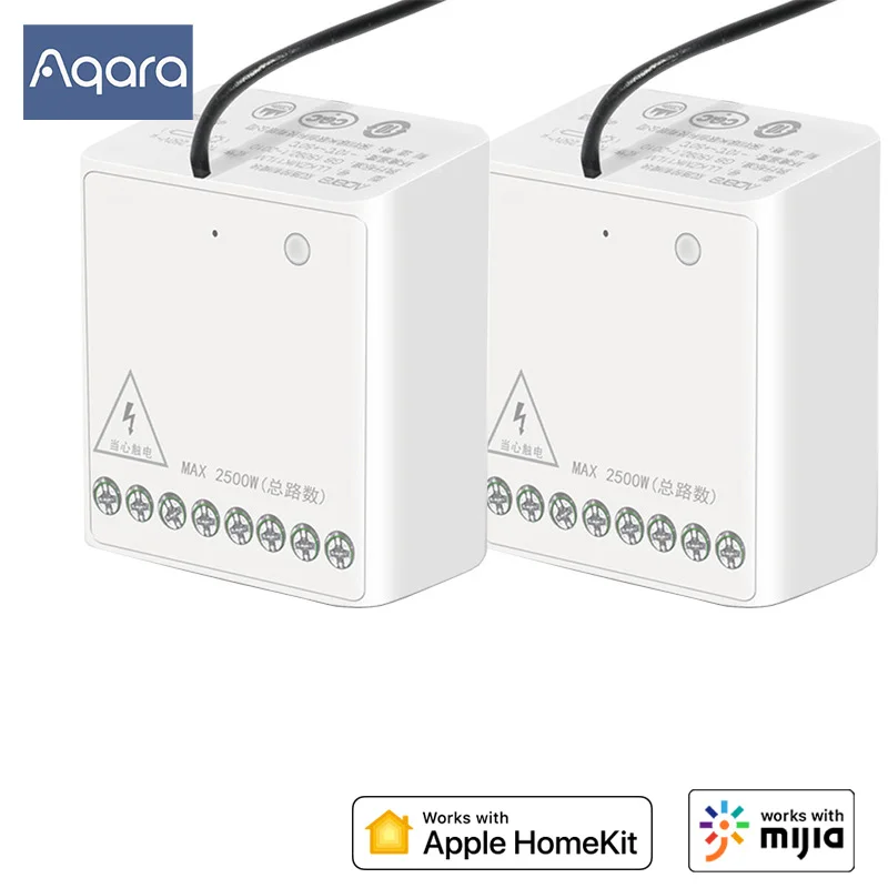 Беспроводной модуль управления Aqara Zigbee двухканальный умный пульт для Xiaomi Mi