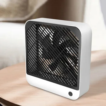 

9 Inch Mini Table Fan White Room Air Circulator Room Office Cooler USB Rechargeable Portable for Travel Office School Use