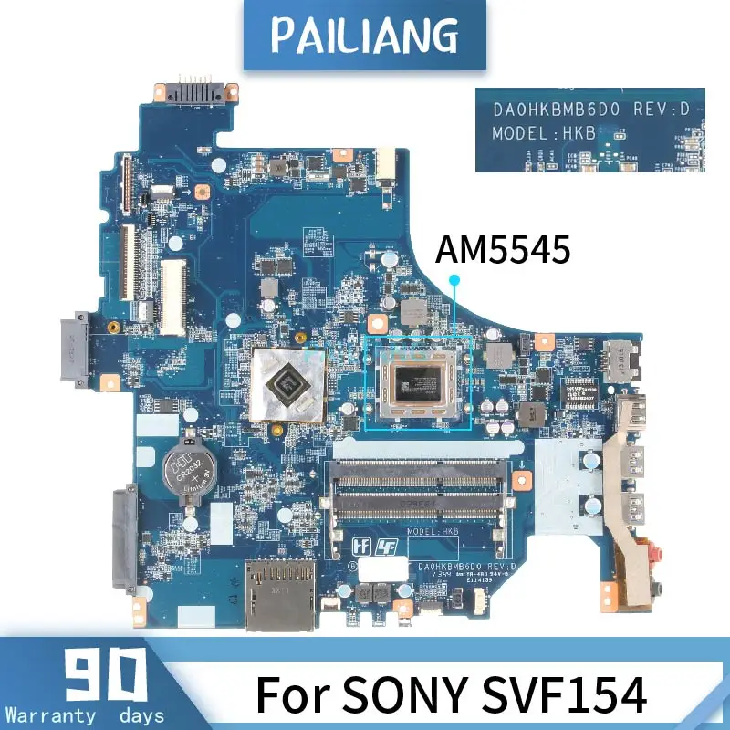 DA0HKBMB6D0 For SONY SVF154 Mainboard AM5545 Laptop motherboard tested OK | Компьютеры и офис