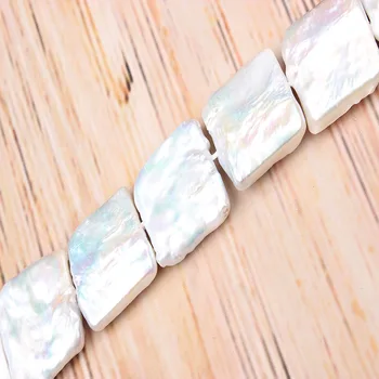 

20MM Natural Freshwater Pearl High Quality 15.7" Punched Loose Beads Irregular Shape Jewelry Making DIY Women Necklace Bracelet