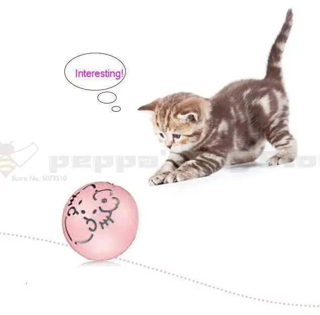Игрушка для кошек, колокольчик, мяч для кошек, игрушка, встроенный Кот, мята, автоматическая игрушка для кошек, шар, креативный милый