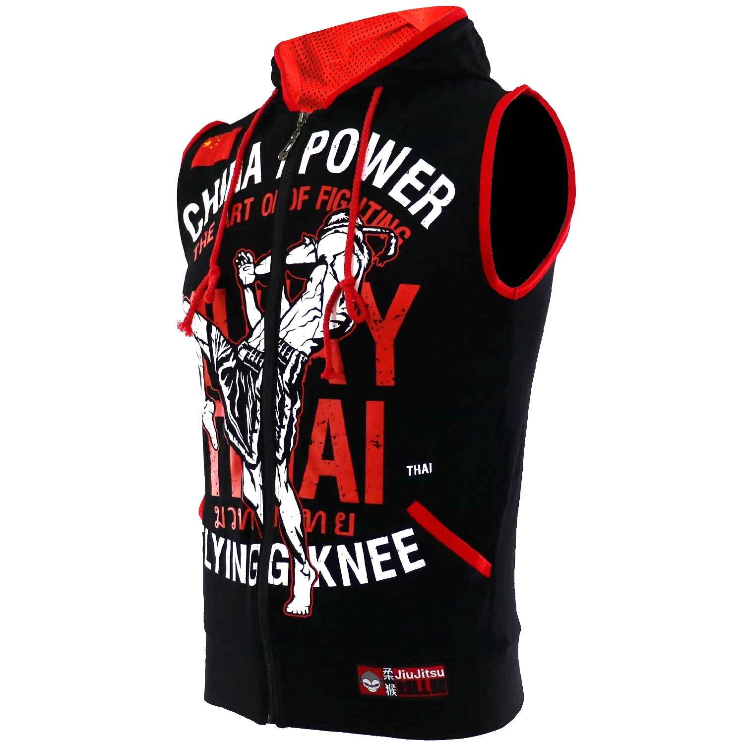 Кофты с капюшоном в стиле Mma без рукавов боксерский жилет с капюшоном майка Mma Muay Thai Mma Fight Wrestle фитнес-одежда мужская тайская боксерская спортивная одежда