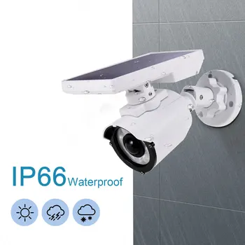 

outdoor LED solar light Solar LED Motion Sensor Flood Light Dummy Camera Imitation Monitoring Ingress Protection Three Modes