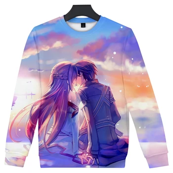 

Fashion Sword Art Online SAO 3D Hoodies Men Women Harajuku Hip Hop Hoodie Sweatshirt Pullovers Anime Tracksuit Clothes Sudadera