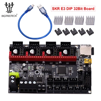 

SKR E3 DIP V1.1 32Bit Control Board Mainboard 3D Printer Parts with USB Cable Support TMC2130/TMC2208/A4988/DRV8825 Drivers