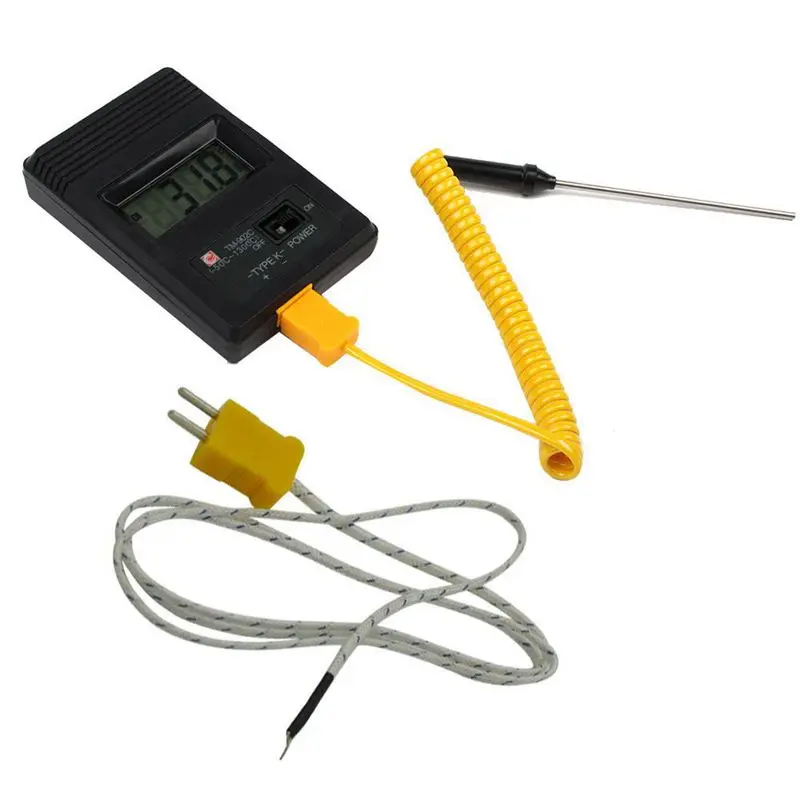 

GTBL TM-902C(-50 Celsius to 750 Celsius) Temperature Meter TM902C Digital K Type Thermometer Sensor + Thermocouple Probe detecto