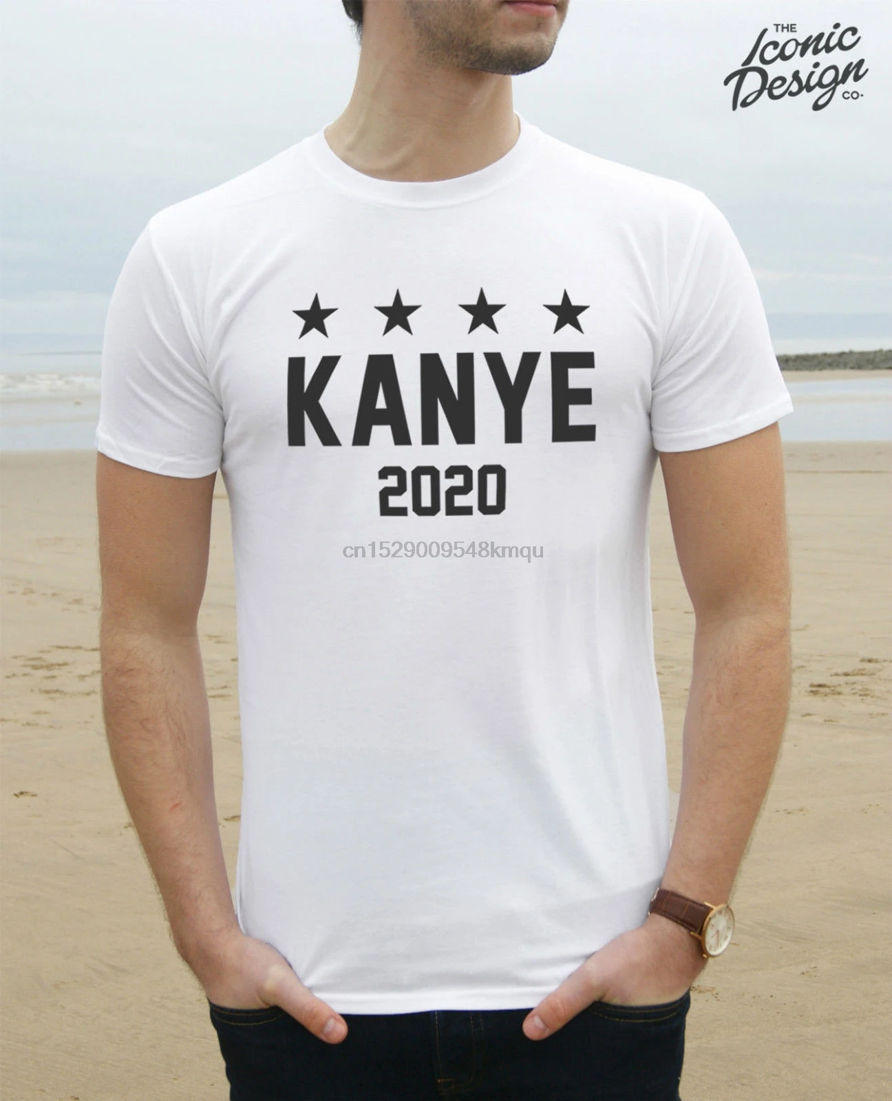 Kanye 2020 Футболка Топ подарок Забавный слоган Мода для President West США Америка Стиль