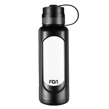 

Storage Water Bottle Glass Gym Light Healthy Sport Big Travel Drinking Water Bottle Leakproof Personal Filter Containers KK60SH