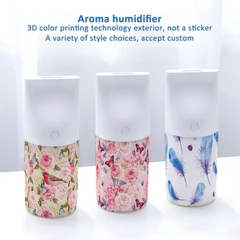 

NEWTHING USB Car Air Humidifier Mist Maker 320ML Aromatherapy Essential Oil Diffuser with 3D Color Print Photo LED Night light