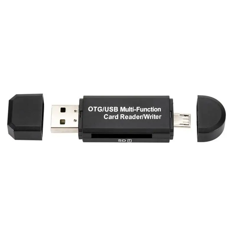 Многофункциональный OTG считыватель карт памяти Micro SD/SD карты/USB телефон кард-ридер TF высокоскоростной 2,0 считыватель карт памяти r60